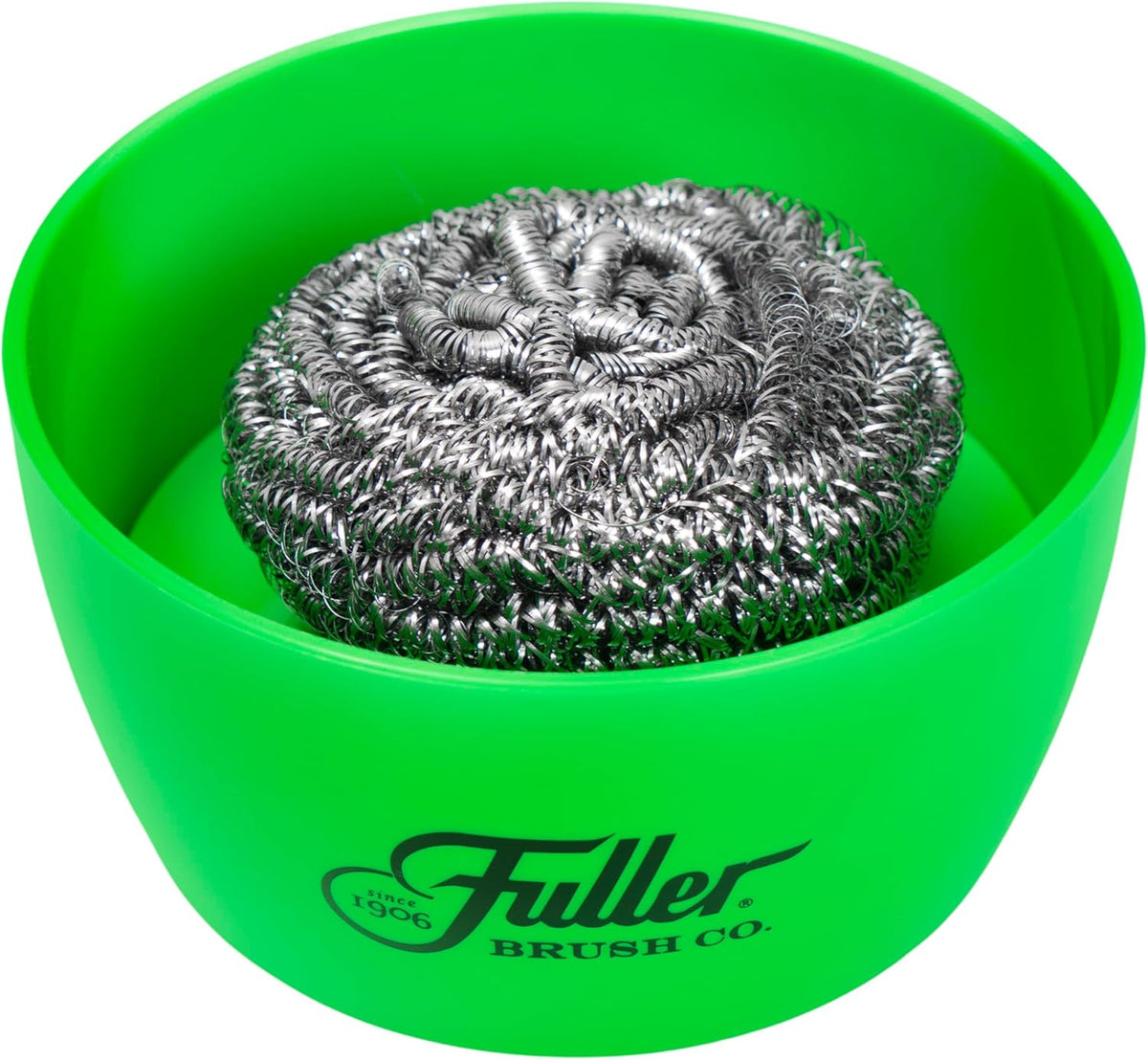 Fuller Brush Handy Holder with Drain Rack – Small Sink Caddy for Organizing Cleaning Sponges & Tools – Removable Drain Tray, Dishwasher Safe – Green