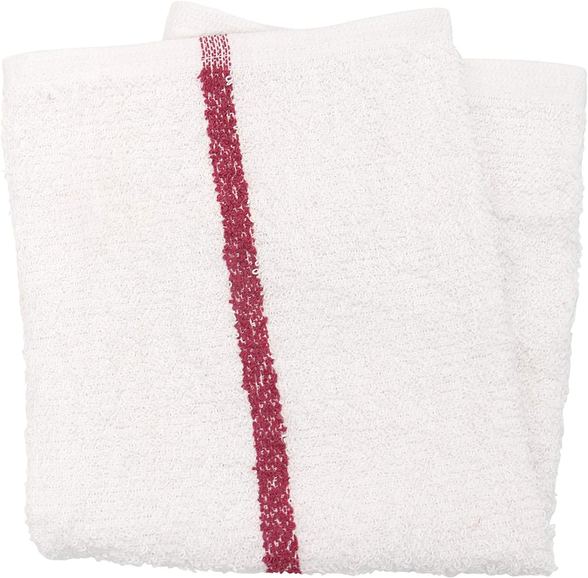 Arkwright Qwick Wick Bar Mop Towels Bulk - (Case of 60) 100% Cotton Quick Dry Dishcloths, Super Absorbent Multipurpose Cleaning Rags for Restaurants, Kitchen, Bathroom, Hotel, 16 x 19 in, Red Stripe