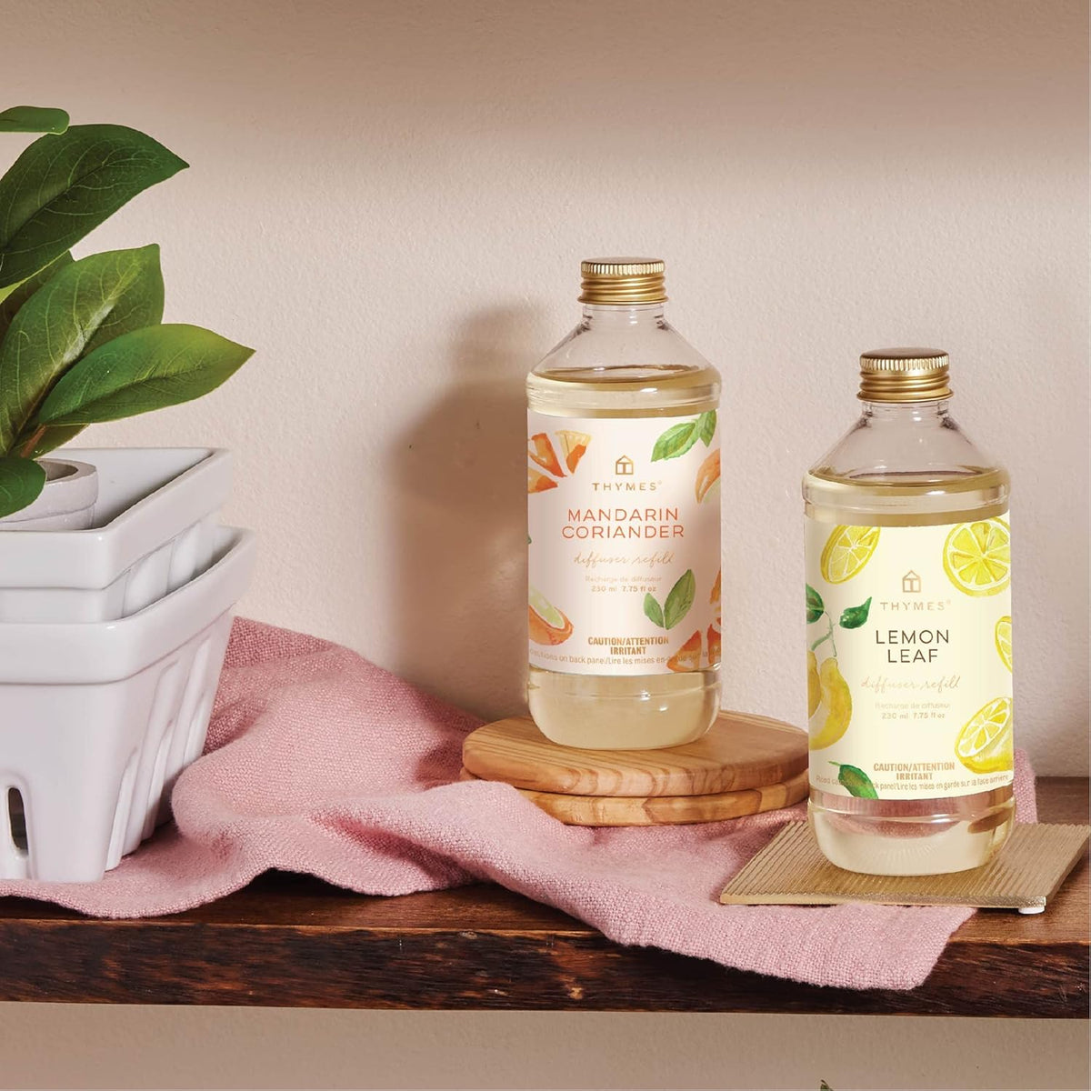 Thymes Reed Diffuser Oil - Lemon Leaf - 7.75 Fl Oz
