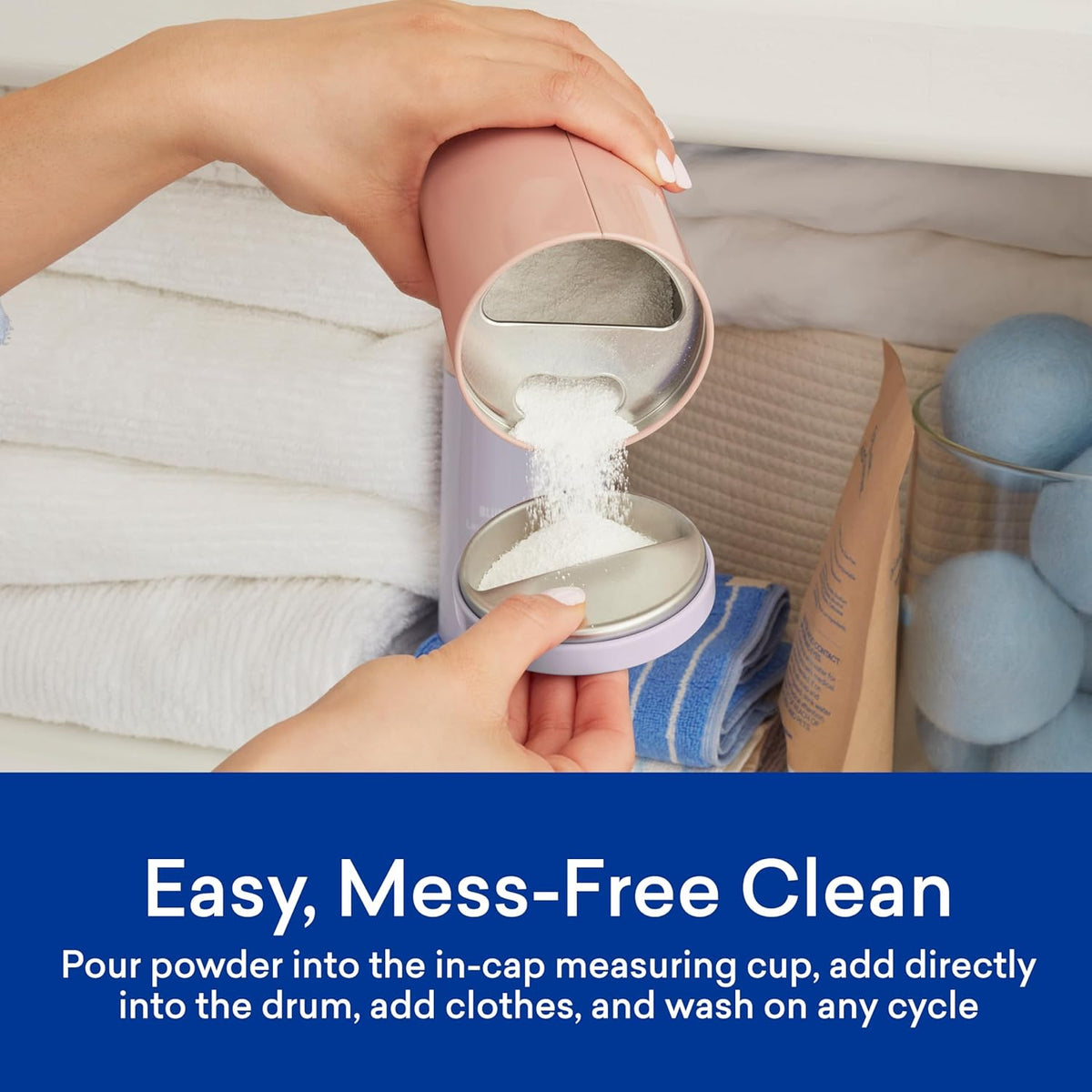BLUELAND Oxi Laundry Booster Powder Refill 2-Pack, Spring Bloom Scent, 50 Loads, 35.2 oz, Plastic-Free, Eco Friendly, Oxy Cleaner, Stain Remover