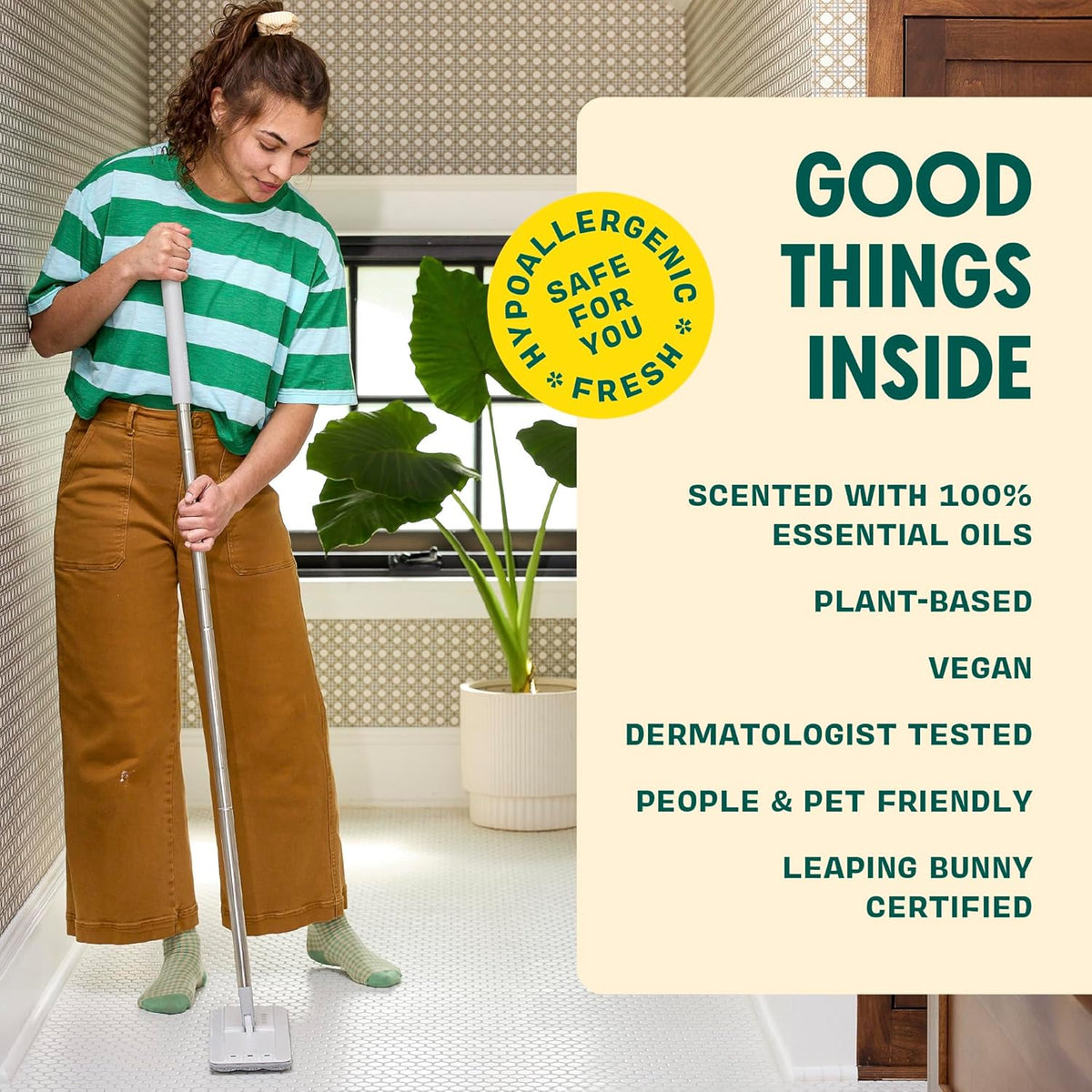 Aunt Fannie's Ultra Concentrated Floor Cleaner Vinegar Wash, Multi-Surface Solution For Mopping, Makes 16 Gallons, Bright Lemon Scent, 32 oz. (Pack of 3)