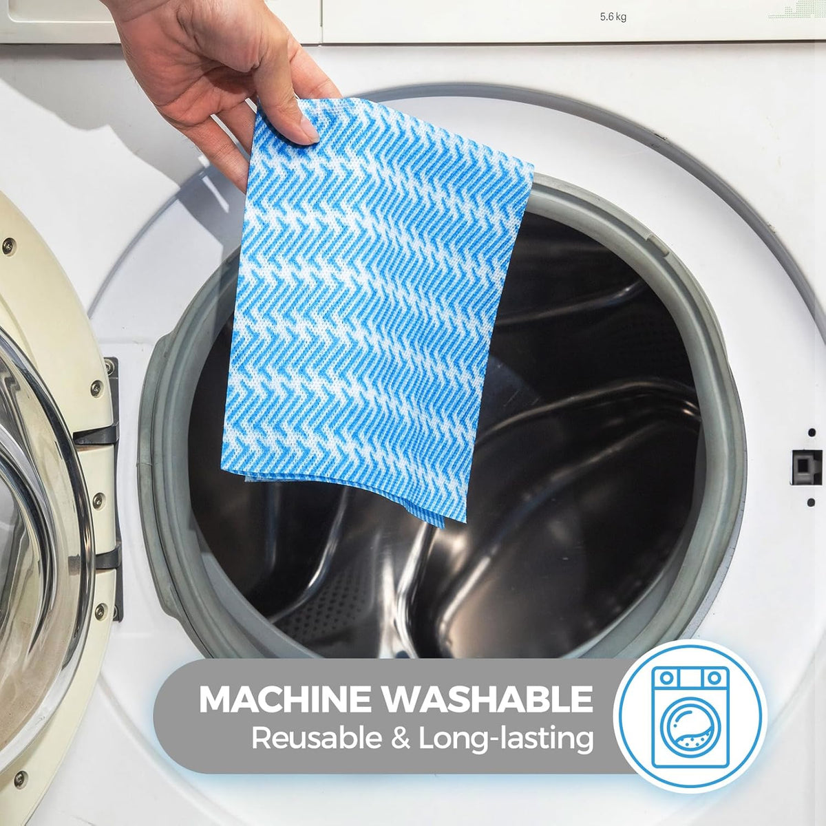 Disposable Cleaning Cloths Dry Handi Wipes Reusable Dish Cloths Multi Use Reusable Cleaning Towels,Machine Washable J Cloth,Heavy Duty Handy Wipes 13.7" X 15.7" 40 Count