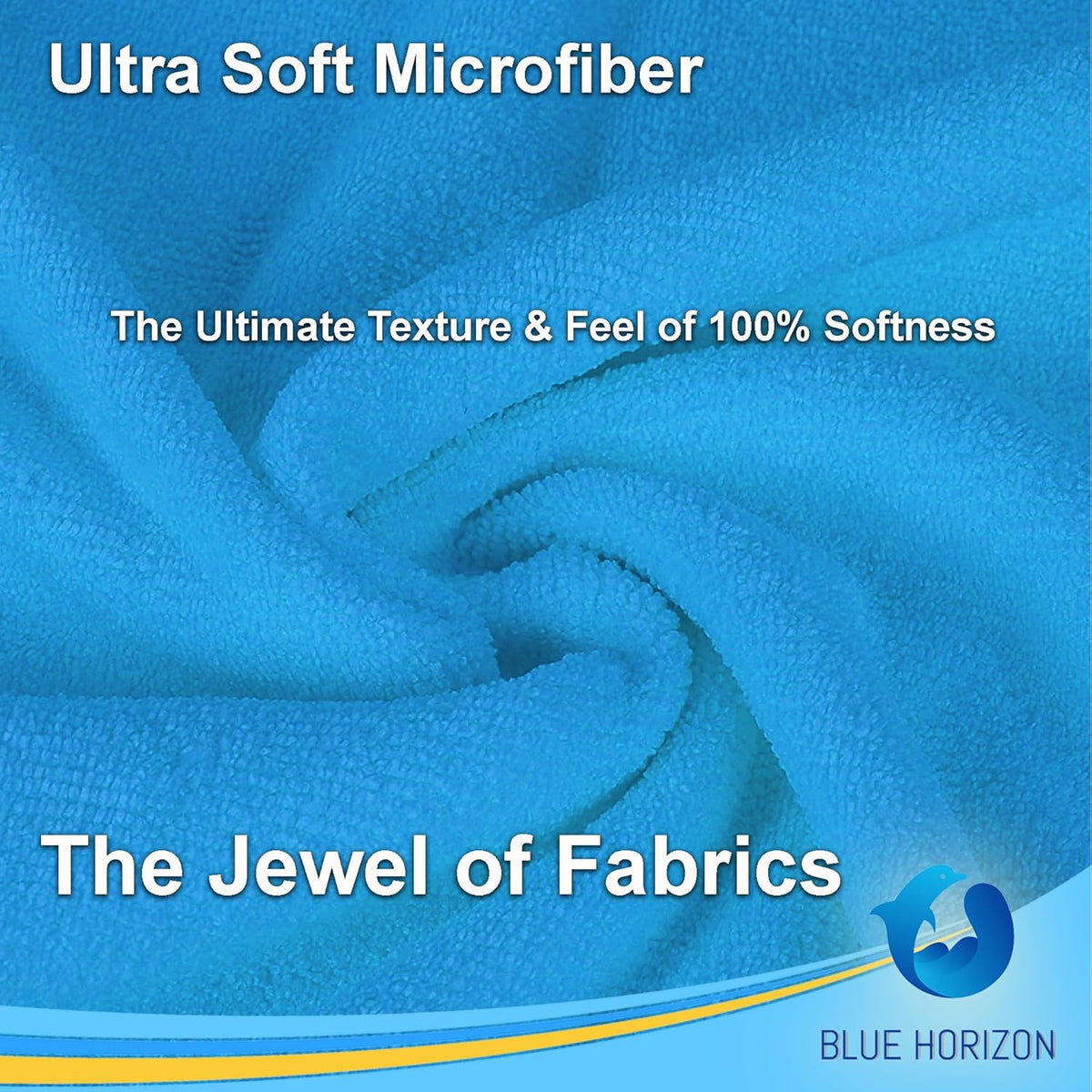 Large Microfiber Cleaning Towels, 36-Pack, Ultra Soft Plush Washcloth Rag, Professional Grade Premium Detailing Cleaning Cloths for Car, Household and Commercial (Sky Blue, 16" X 16")
