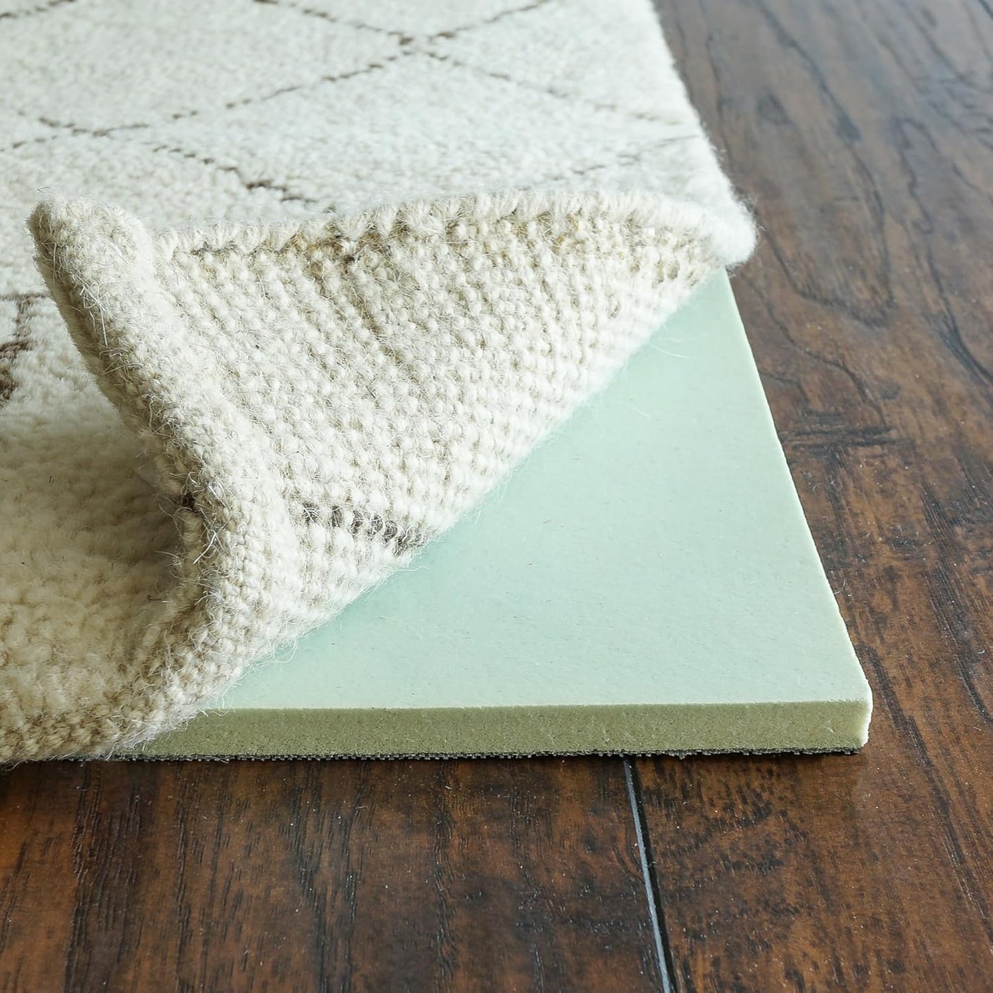 RUGPADUSA - Cloud Comfort Memory Foam - 8'x12' - 7/16" Thick - Luxurious Cushioned Rug Pad - Water Resistant