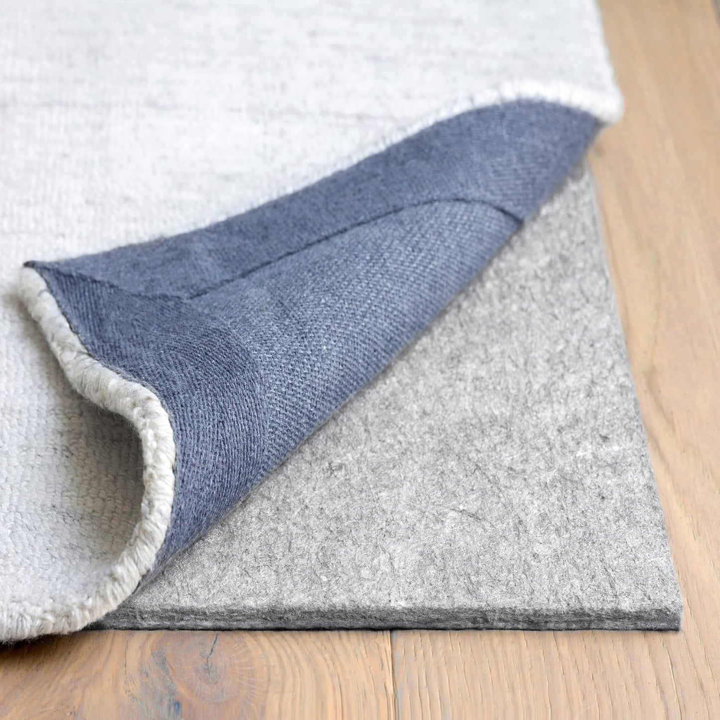 RUGPADUSA - Dual Surface - 7'10" x 10' - 3/8" Thick - Felt + Rubber - Enhanced Non-Slip Rug Pad - Adds Comfort and Protection - for Hard Surface Floors