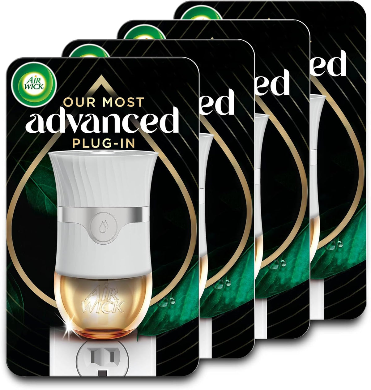 Air Wick Advanced Plug In Scented Oil Warmer, Advanced Gadget, Home Air Freshener (Pack of 4, Gadget Only, Refills Sold Separately)