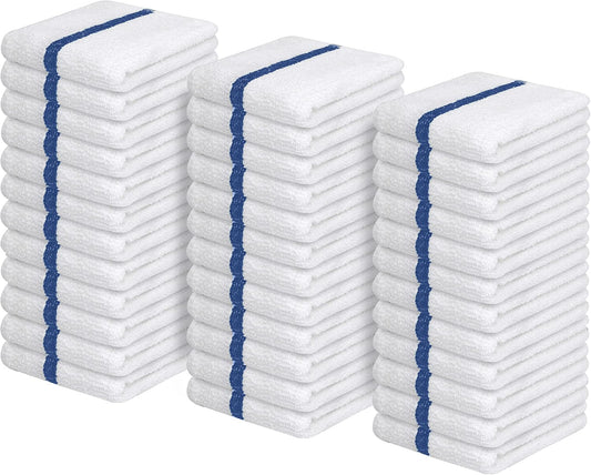 Avalon Towels Terry Bar Mop Towels (Value Pack of 36) Size 16"x19" – Absorbent and Durable, Multipurpose Cleaning Rags, Cotton Cleaning Cloths, Terry Cloth Rags, Reusable Shop Rag
