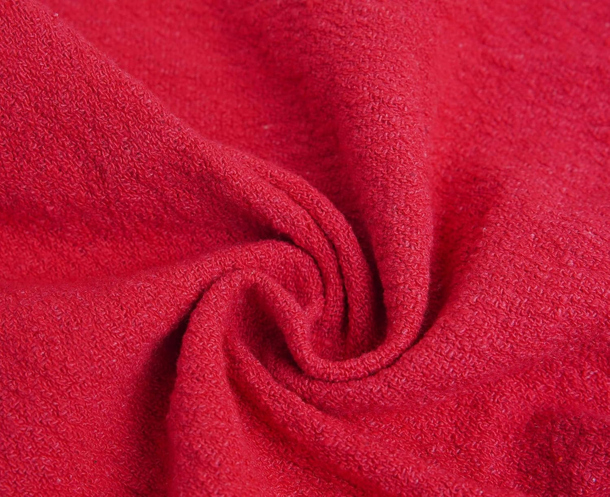 Cotton Shop Towels - Pack of 25 Cleaning Rags 12'' x 14'' - Super Soft and Absorbent Shop Rags for Cleaning House - Multipurpose Towels for Automobiles, Industries, Garage