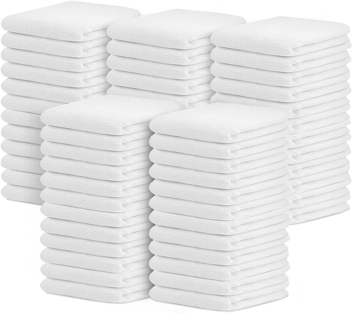 Avalon Towels Terry Bar Mop Towels (Value Pack of 60) Size 16"x19" – Absorbent and Durable, Multipurpose Cleaning Rags, Cotton Cleaning Cloths, Terry Cloth Rags, Reusable Shop Rag