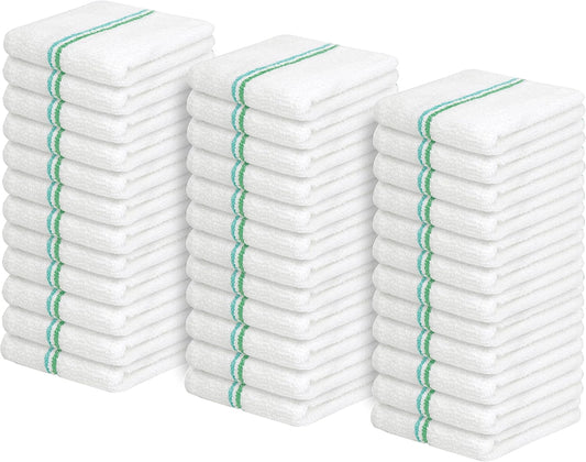Avalon Towels Terry Bar Mop Towels (Value Pack of 36) Size 16"x19" – Absorbent and Durable, Multipurpose Cleaning Rags, Cotton Cleaning Cloths, Terry Cloth Rags, Reusable Shop Rag