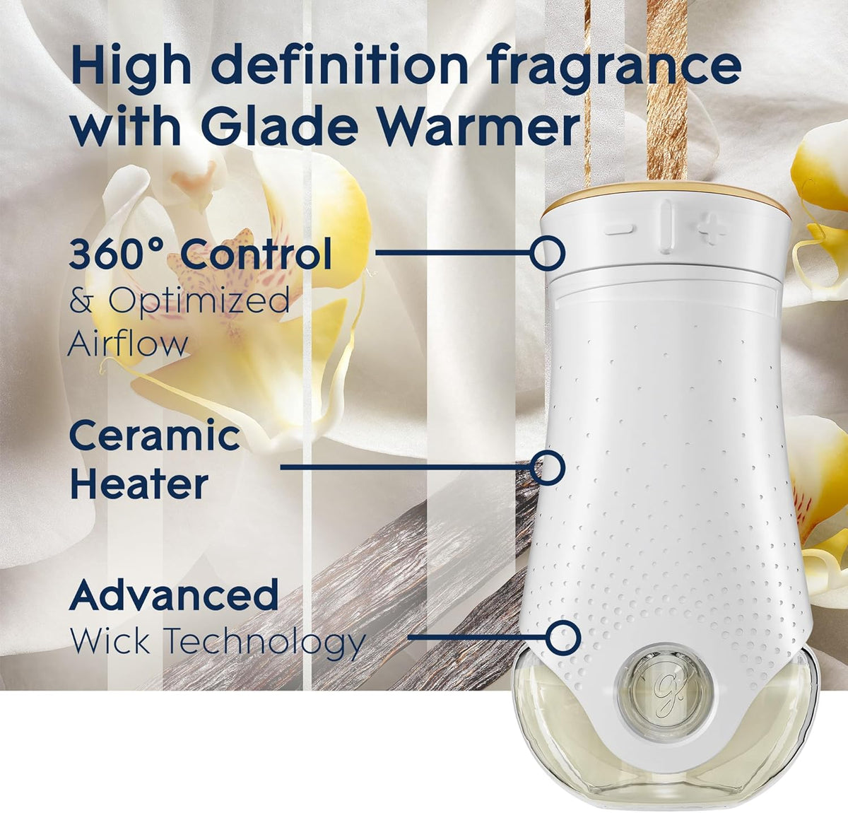 Glade PlugIns Refills Air Freshener, Sheer Vanilla Embrace, Scented and Essential Oils for Home and Bathroom, 0.67 Fl Oz, 10 Count
