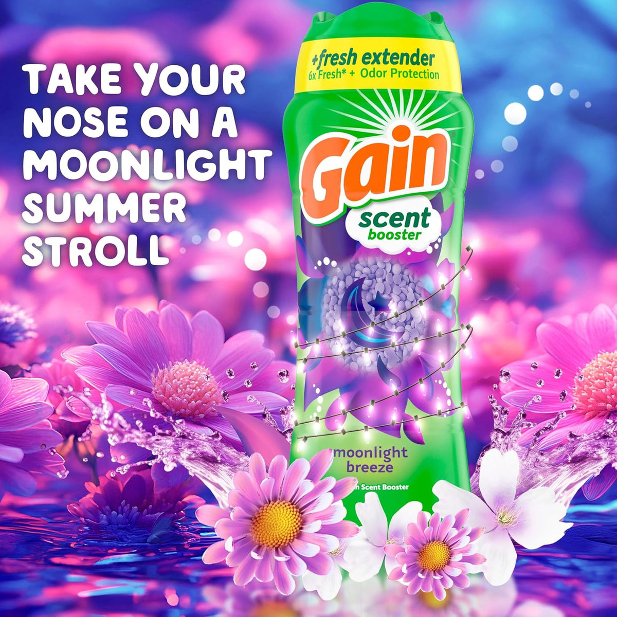 Gain Fireworks In-Wash Scent Booster Beads, Moonlight Breeze, 18.2 oz