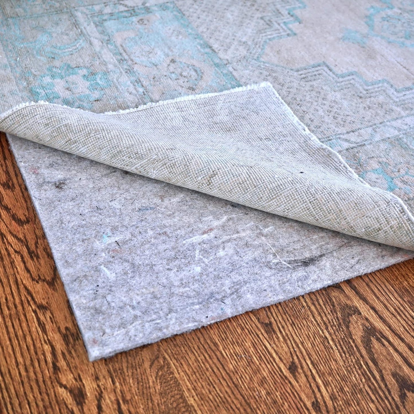 RUGPADUSA - Dual Surface - 8'x11' - 1/8" Thick - Felt + Rubber - Non-Slip Backing Rug Pad - Adds Low-Profile Comfort and Protection