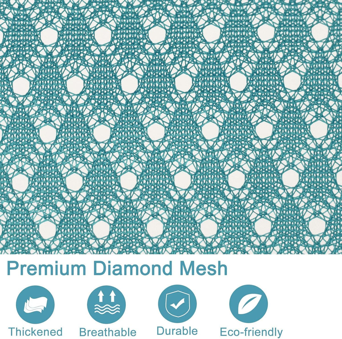 Polecasa Heavy Duty Large Mesh Laundry Bags with ID Tag and Locking Drawstring Closure - 2 Pack, 24 x 36 inches - Laundry Hamper Liner, Washable Laundry Bag for Travel, Sports, Dorms (Aqua)
