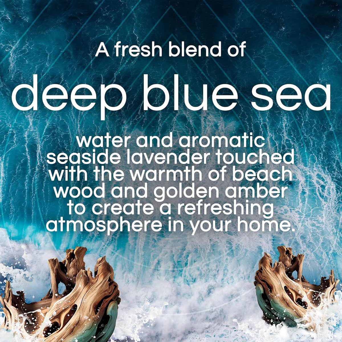 Air Wick Plug In Scented Oil Refills, Blue Sea + Beachwood, Air Fresheners for Home Long Lasting, Room Fresheners,Air Freshener Plug In, Essential Oils, House Essentials for Small + Large Spaces, 5 ct