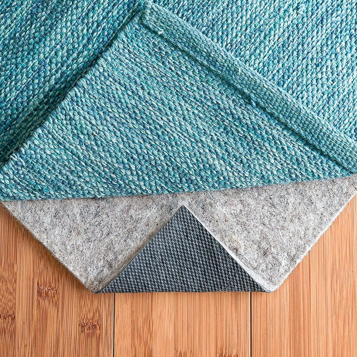 RUGPADUSA - Dual Surface - 2'6" x 8' - 1/4" Thick - Felt + Rubber - Non-Slip Backing Rug Pad - Safe for All Floors