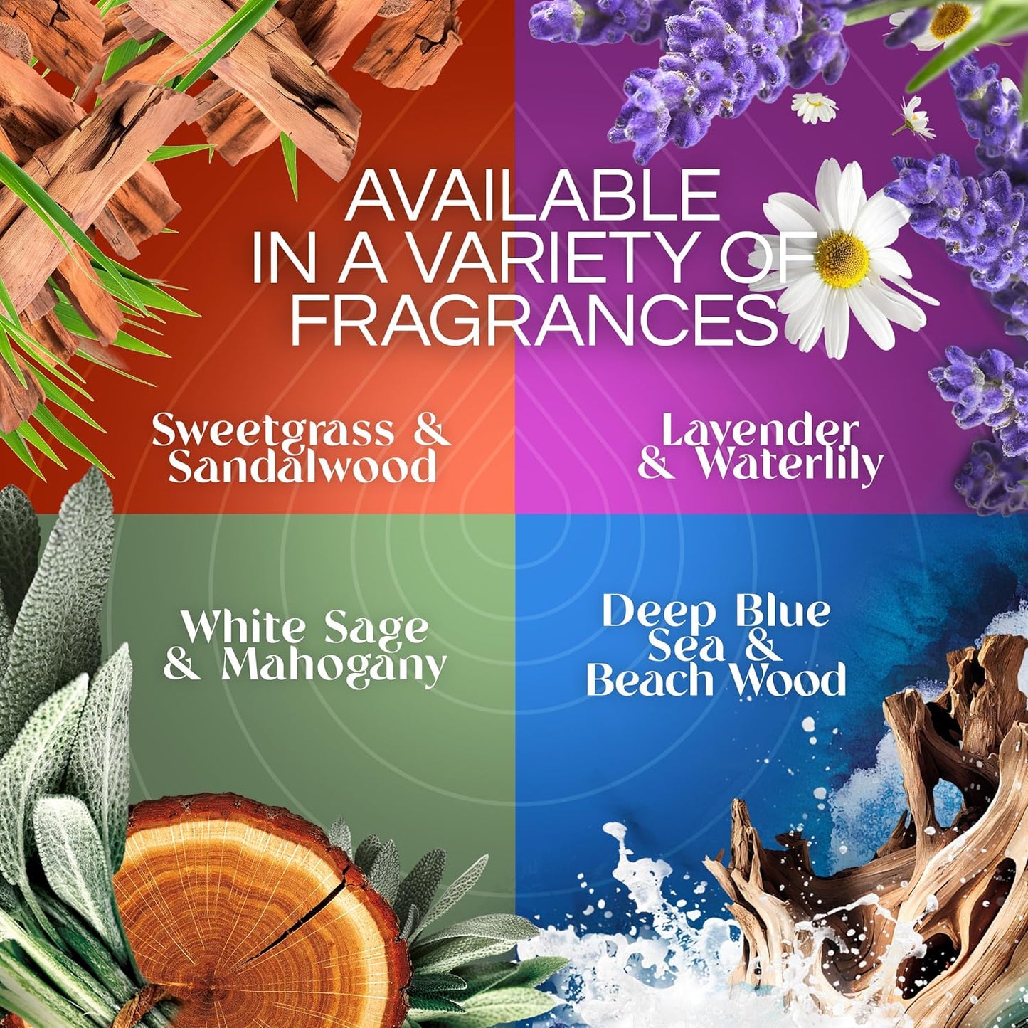 Air Wick Vibrant Plug in Scented Oil Refill, 5ct, Nectarine & Paradise Flower, Air Freshener, Essential Oils