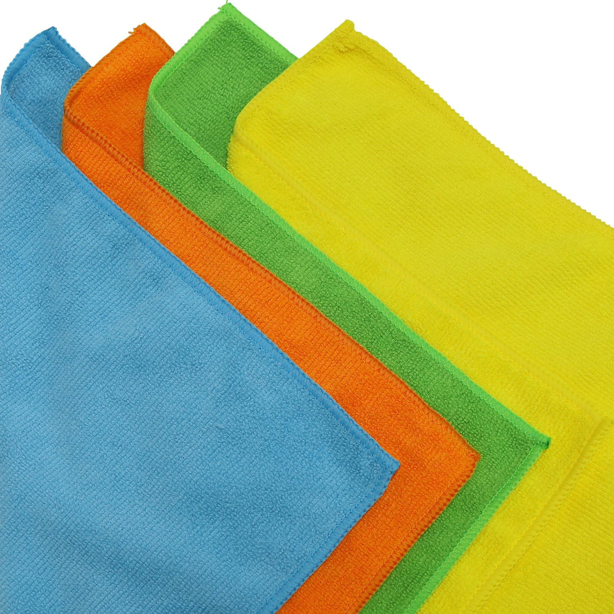 Simple Houseware Microfiber Cleaning Cloth 150 Pack, 12" x 16", 4 Colors
