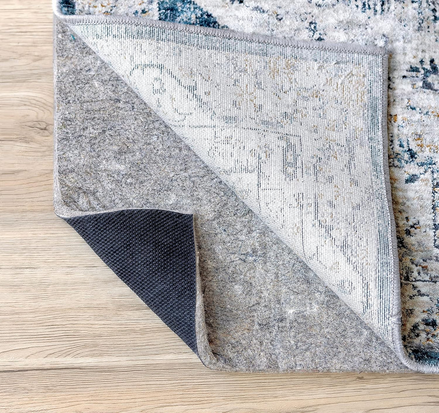 RUGPADUSA - Dual Surface - 6'x9' - 1/2" Thick - Felt + Rubber - Non-Slip Backing Rug Pad - Adds Comfort and Protection - for Hard Surface Floors